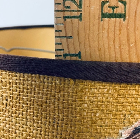 Vintage Western 🐎 Equestrian Barrel Drum Quilted Horse Design Lamp Shade, 15" - Picture 6 of 8